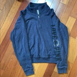 Quarter zip Pink hoodie